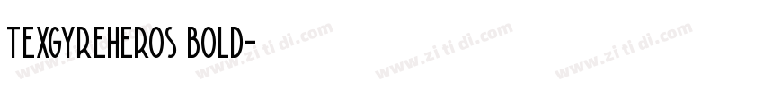 texgyreheros bold字体转换